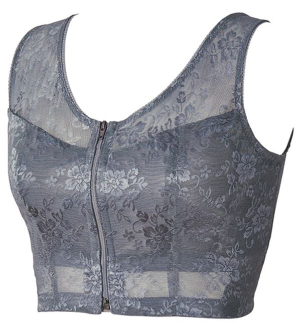 LAVIENNE（ラヴィエンヌ）の「グラマーさんの脇スッキリサポートブラ（ブラジャー）」｜チャコールグレー