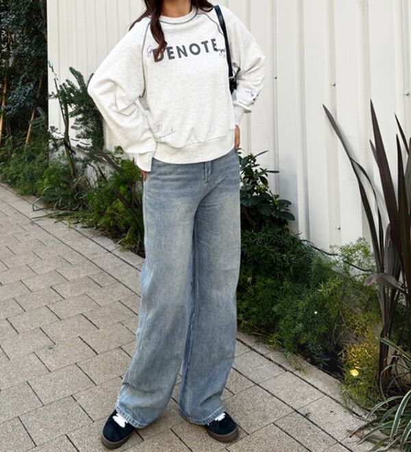 GeeRA（ジーラ）の「ミックスロゴ裏毛スウェット（カットソー）」｜詳細画像