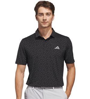 「＜ａｄｉｄａｓ＞ゴルフ　ＣＬＩＭＡＣＯＯＬクライマクールレクタングル　プリントメッシュ半袖シャツ（メンズシャツ）」｜ブラック