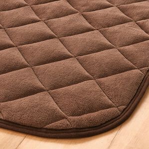「ふわふわキルトラグ（カーペット）」｜ブラウン