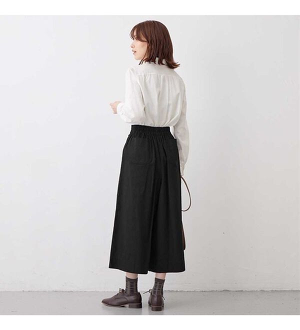 Viola e Viola（ヴィオラ エ ヴィオラ）の「綿１００％ラップ風カフェパンツ（ワイドパンツ・ガウチョ）」｜詳細画像