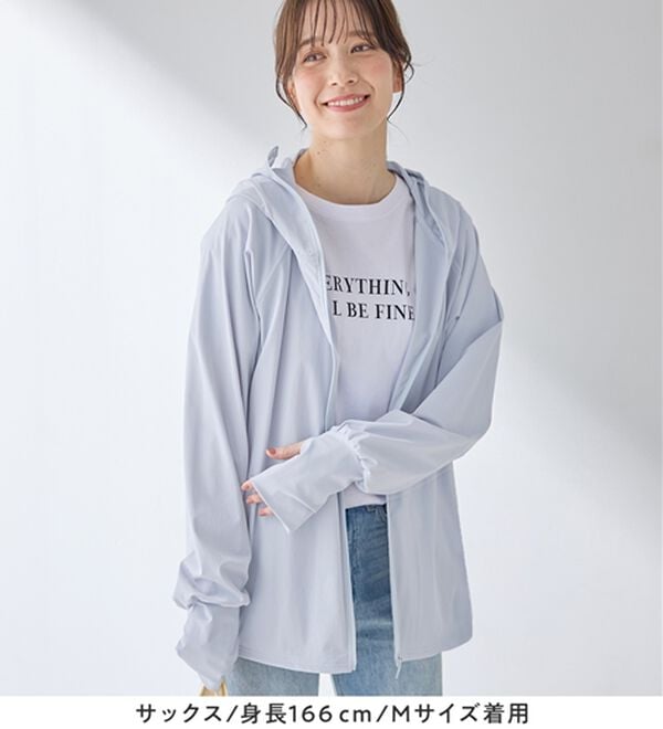 Viola e Viola（ヴィオラ エ ヴィオラ）の「＜水陸両用＞紫外線カット！万能パーカー（パーカー）」｜詳細画像