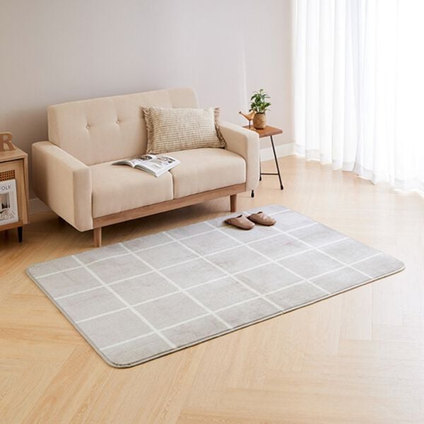 iellio（イエリオ）の「北欧調洗えるはっ水フランネルラグ＜ロングシーズン・床暖対応・洗濯可能・ウォッシャブル・おしゃれ・はっ水＞（ラグ）」｜詳細画像