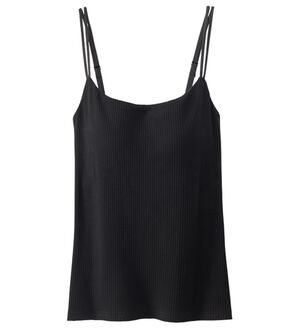 YU'NOW（ユナウ）の「【カップ付インナー】バックオープンブラキャミソール（ブラトップ・カップ付きインナー）」｜ブラック