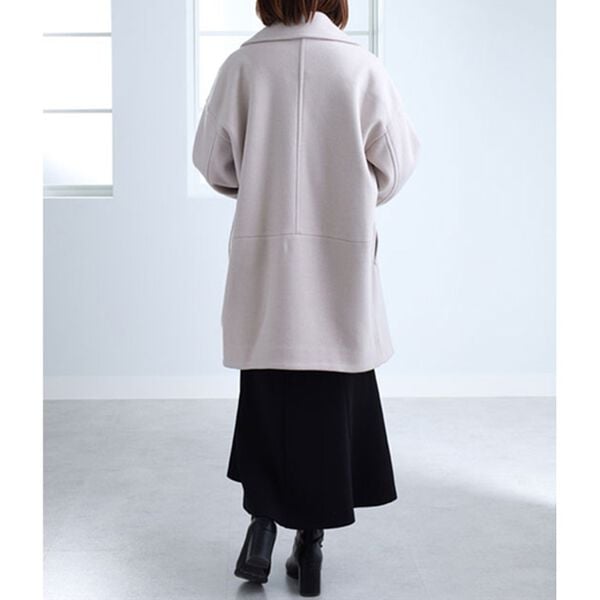 BELLUNA（ベルーナ）の「ウール調素材ピーコート（ロングコート）」｜詳細画像