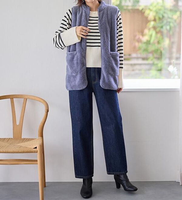 LAVIENNE（ラヴィエンヌ）の「ふわふわ暖かフリースベスト（ベスト）」｜詳細画像