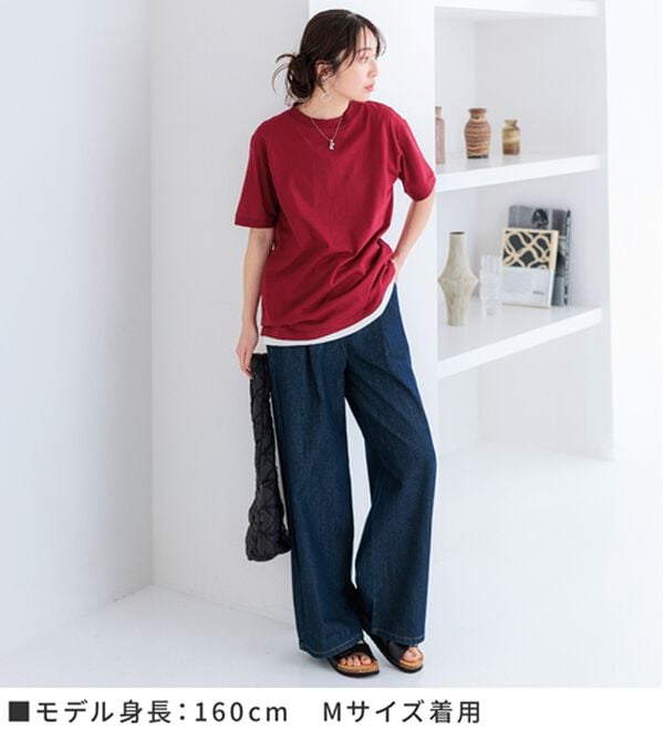 BELLUNA（ベルーナ）の「綿１００％大人顔サマ見えＴシャツ（Tシャツ）」｜詳細画像