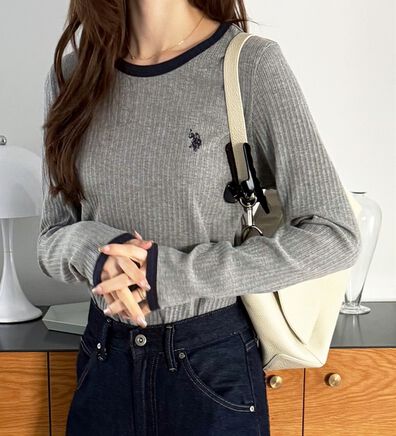 GeeRA（ジーラ）の「【U.S. POLO ASSN.】配色デザインリブロンT（カットソー）」