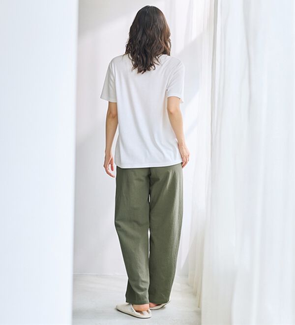 LAVIENNE（ラヴィエンヌ）の「【汗ばむ季節にも】サラッと毎日らくちんパンツ（フルレングスパンツ）」｜詳細画像