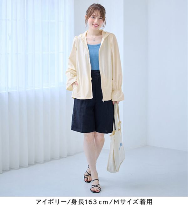 alotta（アロッタ）の「＜水陸両用＞紫外線カット！爽快ジップパーカー（パーカー）」｜詳細画像