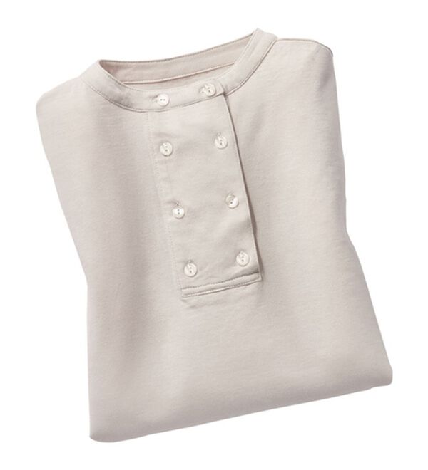 BELLUNA（ベルーナ）の「【３枚組】強撚綿１００％デザインブラウス（ブラウス）」｜詳細画像