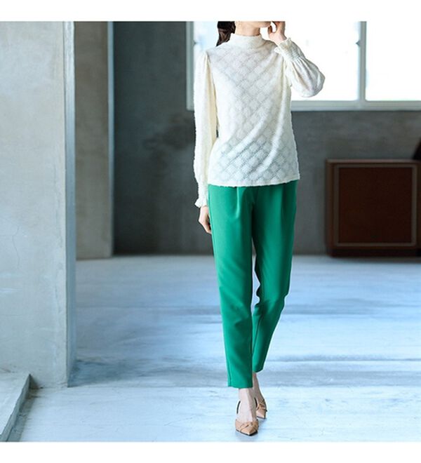 RANAN（ラナン）の「ハイネックカットレースブラウス（ブラウス）」｜詳細画像