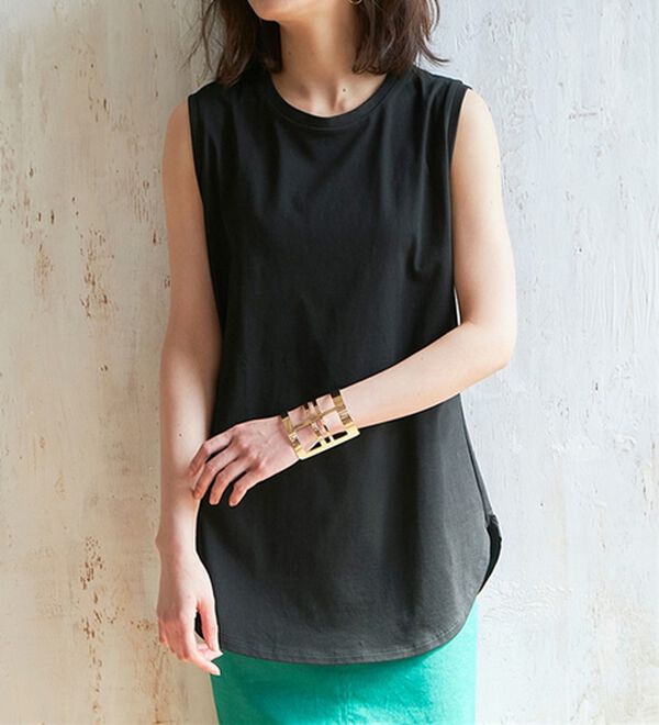 RANAN（ラナン）の「＜BC＞綿100％ひんやりタンクトップ（カットソー）」｜詳細画像