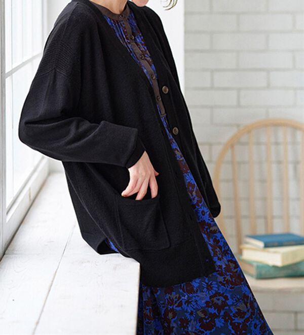 BELLUNA（ベルーナ）の「もちもちカシミヤタッチニットカーディガン（ニットカーディガン）」｜詳細画像