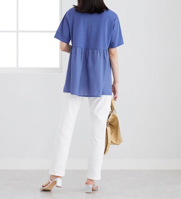 BELLUNA（ベルーナ）の「ギャザー切替デザイン細見えチュニック（チュニック）」｜詳細画像