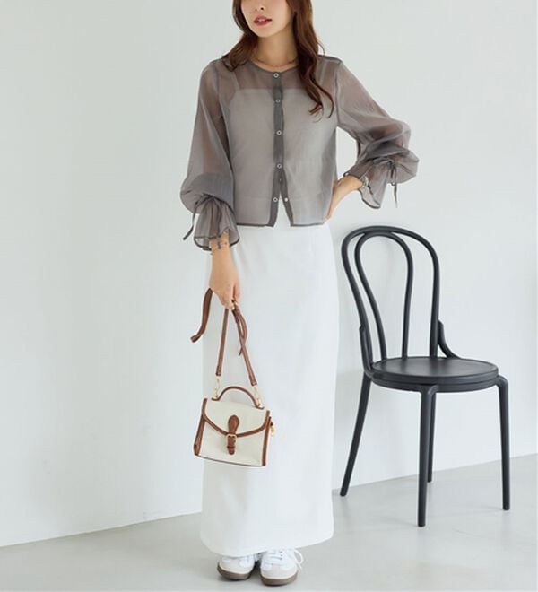 alotta（アロッタ）の「シアーブラウスカーディガン（その他カーディガン）」｜詳細画像