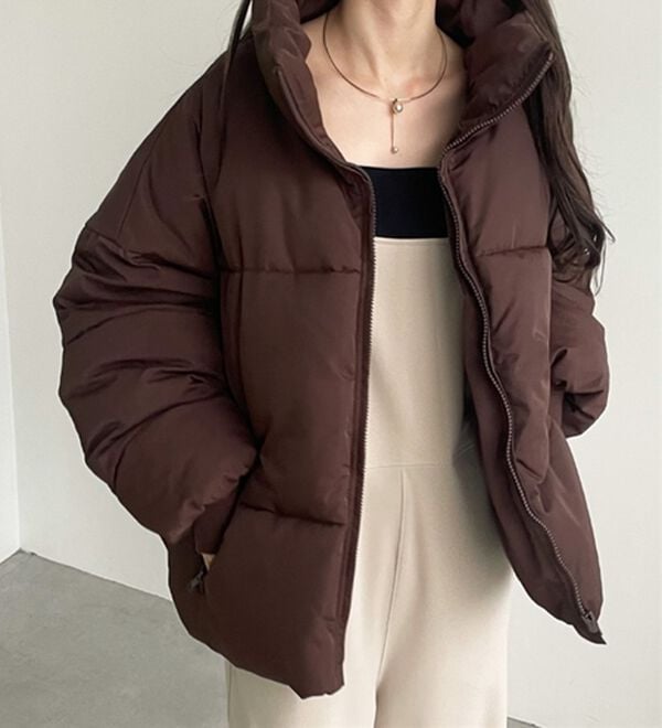 スタンドカラーフェイクダウンジャケット - ベルーナ【公式】