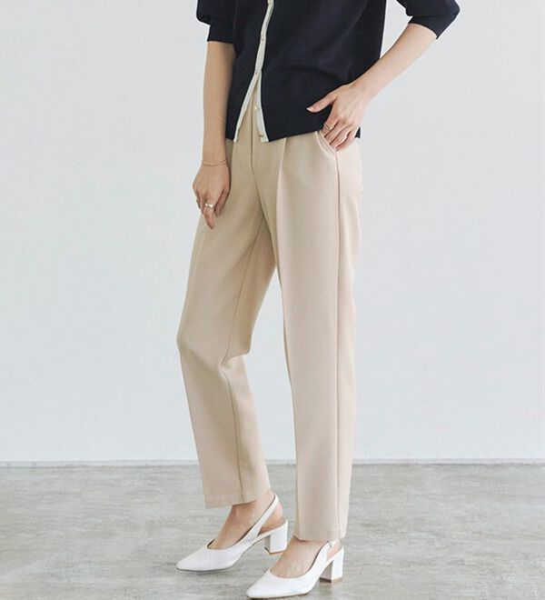 Pierrot（ピエロ）の「【選べる丈】高見えゆるテーパードパンツ（フルレングスパンツ）」｜詳細画像
