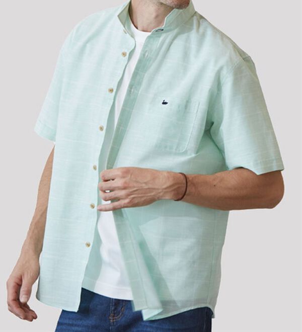 「＜デコイ＞さらっと羽織れる！麻入りシャツ（メンズシャツ）」｜詳細画像