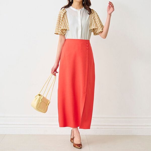 RANAN（ラナン）の「異素材スリーブブラウス（ブラウス）」｜詳細画像