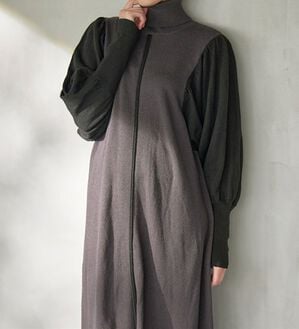 RANAN（ラナン）の「ボリューム袖アウトシームニットワンピース（ニットワンピース）」｜詳細画像