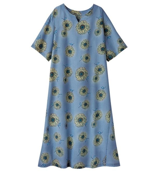 LAVIENNE（ラヴィエンヌ）の「ひんやり！ゆる涼ルームワンピース（パジャマ・ルームウェア）」｜詳細画像