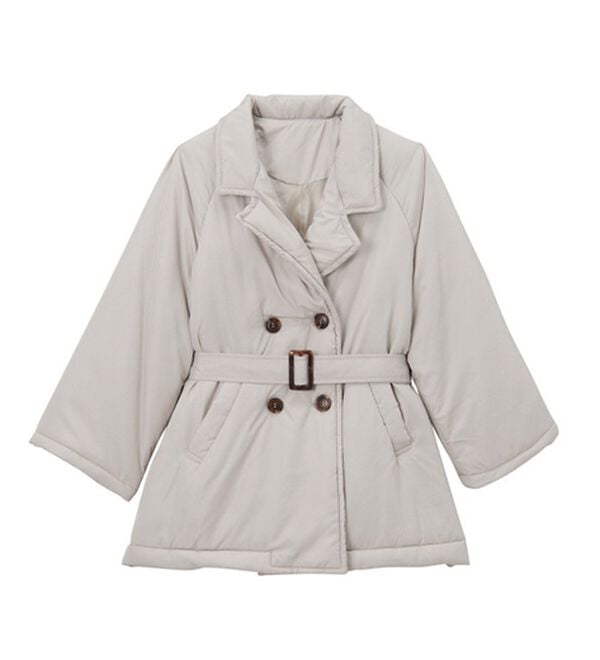 GeeRA（ジーラ）の「トレンチデザインフェイクダウンジャケット（ダウンコート・ジャケット・ベスト）」｜詳細画像