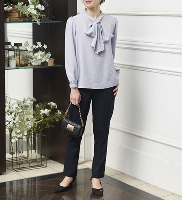 RANAN（ラナン）の「ボウタイリボンブラウス（ブラウス）」｜詳細画像