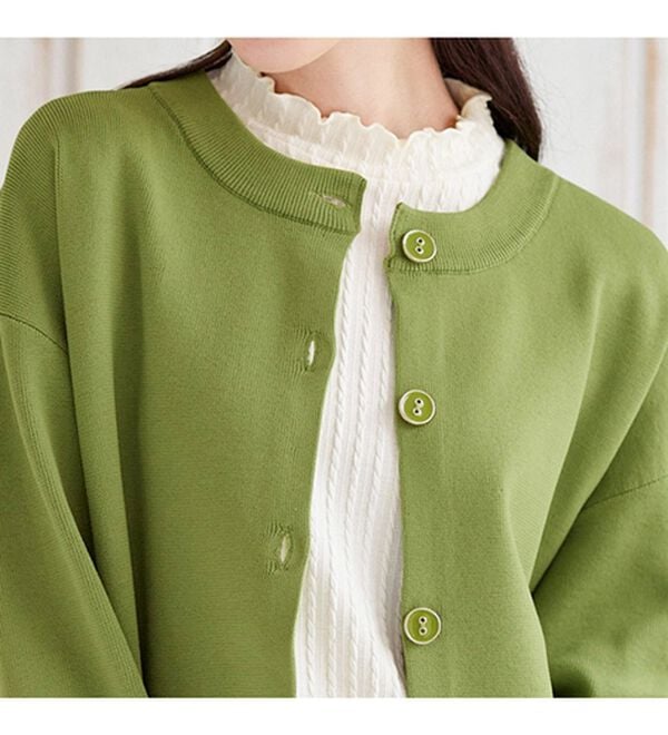 BELLUNA（ベルーナ）の「洗える！軽い！配色使いニットカーディガン（ニットカーディガン）」｜詳細画像