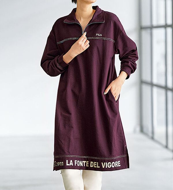 BELLUNA（ベルーナ）の「＜ＦＩＬＡ＞配色ステッチバックポケット使いワンピース（その他ワンピース）」｜詳細画像