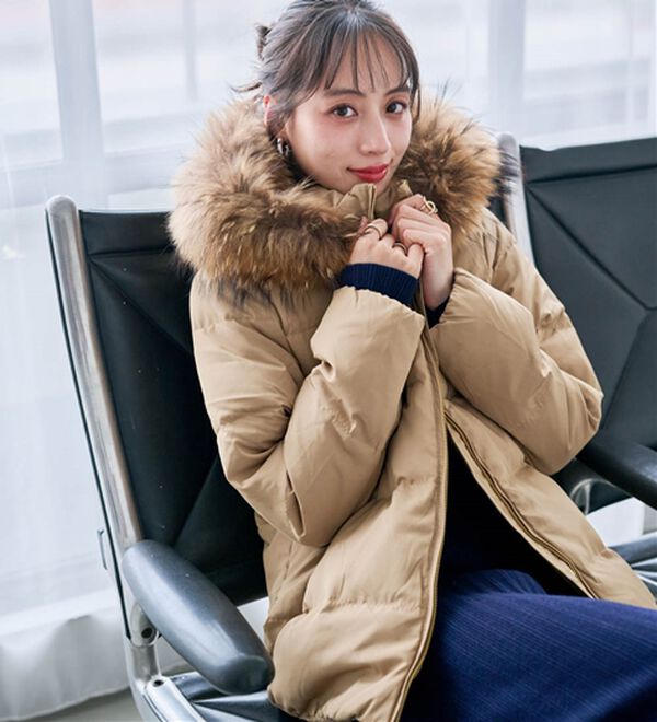 リアルファー付ダウンショートコート - ベルーナ【公式】