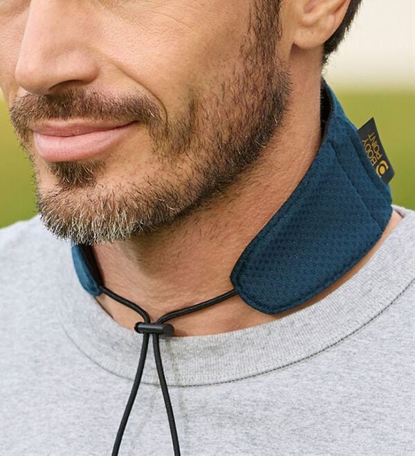 「【２色組】Ｗの冷却効果！ネッククーラー２色組（保冷剤付）（メンズストール・マフラー）」｜詳細画像