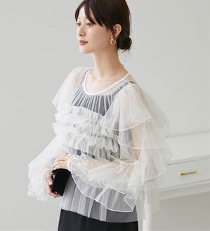 RANAN（ラナン）の「デコラティブトップスセットドレス（その他ワンピース）」｜アイボリー／ブラック