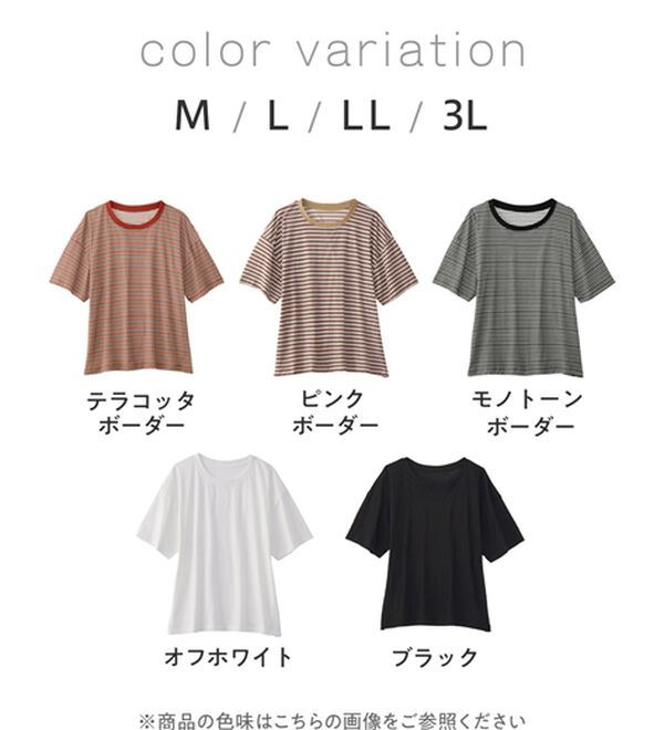 Viola e Viola（ヴィオラ エ ヴィオラ）の「ほんのり透け感綿混セミシアートップス（カットソー）」｜詳細画像