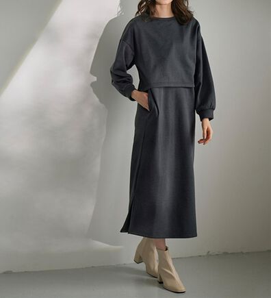 RANAN（ラナン）の「裏起毛！アンチピリング！３WAYワンピースセット（その他ワンピース）」
