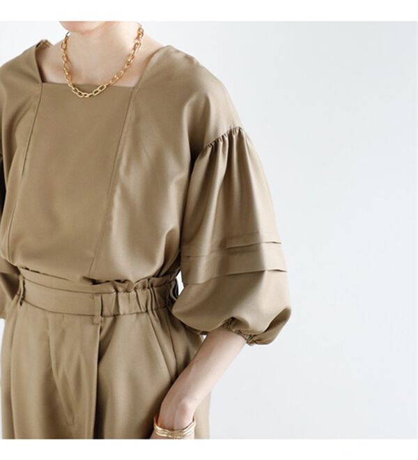 GeeRA（ジーラ）の「タック袖ブラウス（ブラウス）」｜詳細画像