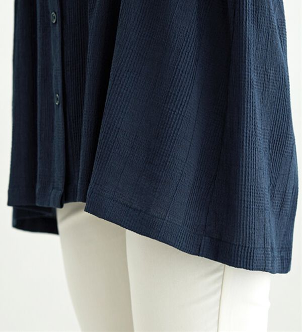 BELLUNA（ベルーナ）の「シアージャカード素材ペプラムチュニック（チュニック）」｜詳細画像