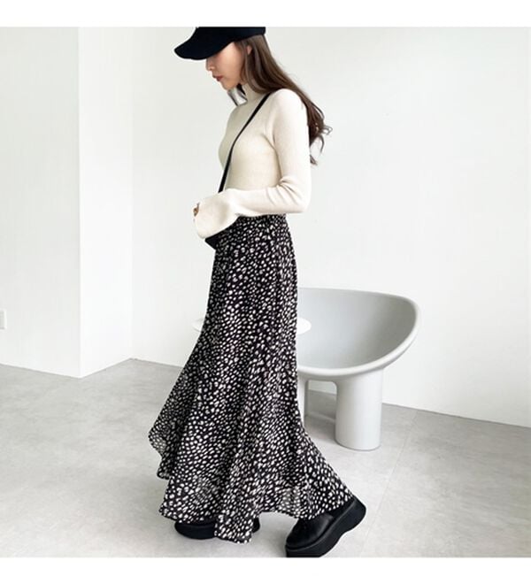 GeeRA（ジーラ）の「切替フレアーロングスカート（ロングスカート）」｜詳細画像