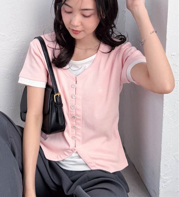 RANAN（ラナン）の「＜U.S.POLO ASSN.＞バイカラーレイヤード風カットソーTシャツ（カットソー）」｜詳細画像