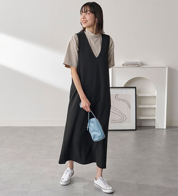 BELLUNA（ベルーナ）の「≪ＨｕｇＲｅａｍコットンＣｏｏｌ≫ひんやりハイネックプルオーバー（カットソー）」｜詳細画像