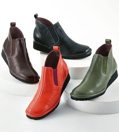 ルフラン（ルフラン）の「ぬくぬくフリース牛革ゴアブーティ（ブーツ）」