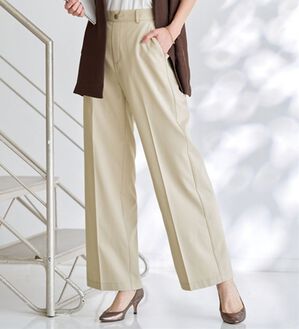 BELLUNA（ベルーナ）の「＜ＳＯＬＯＴＥＸ（Ｒ）＞ワイドパンツ（フルレングスパンツ）」｜グレージュ