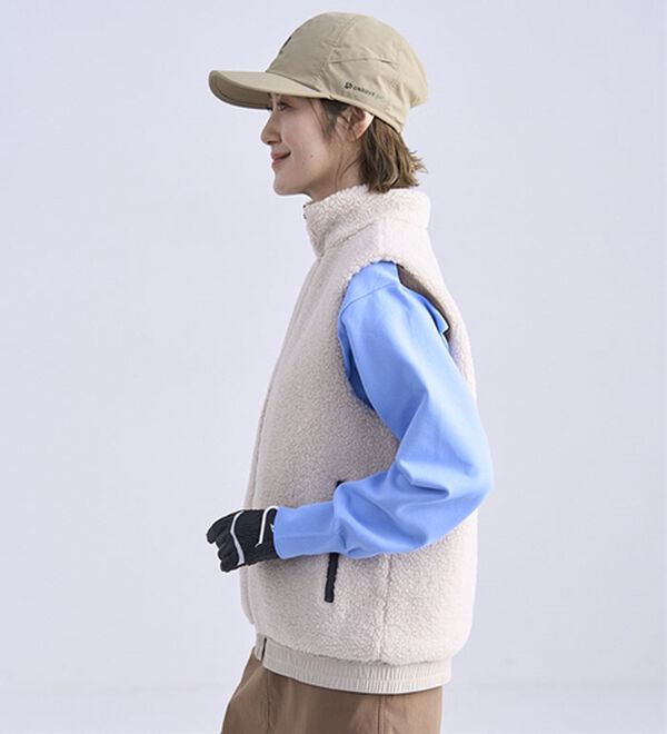 BELLUNA（ベルーナ）の「はっ水リバーシブルボアベスト（ベスト）」｜詳細画像