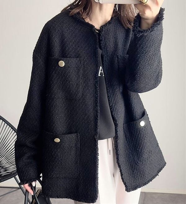 BELLUNA（ベルーナ）の「ツイードノーカラージャケット（ノーカラージャケット）」｜詳細画像