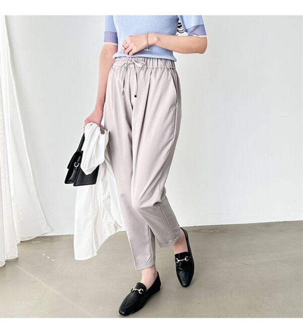 GeeRA（ジーラ）の「美脚とろみタックパンツ（フルレングスパンツ）」｜詳細画像