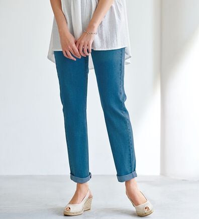 BELLUNA（ベルーナ）の「新！スーパーストレッチ素材デニムパンツ（フルレングスパンツ）」