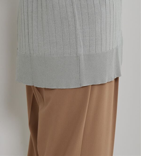 BELLUNA（ベルーナ）の「【店舗・ネット限定】リブ使いボタンデザインカーディガン（ニットカーディガン）」｜詳細画像