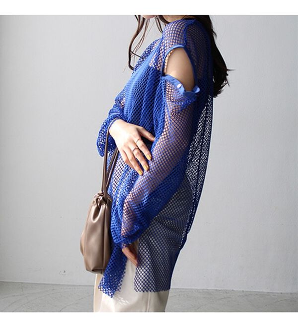 GeeRA（ジーラ）の「メッシュ素材２ＷＡＹプルオーバー（カットソー）」｜詳細画像