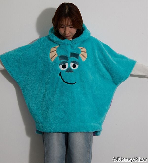 BELLUNA（ベルーナ）の「＜Ｄｉｓｎｅｙ＞【モンスターズ・インク（サリー）】両面ボアポンチョ（パジャマ・ルームウェア）」｜詳細画像