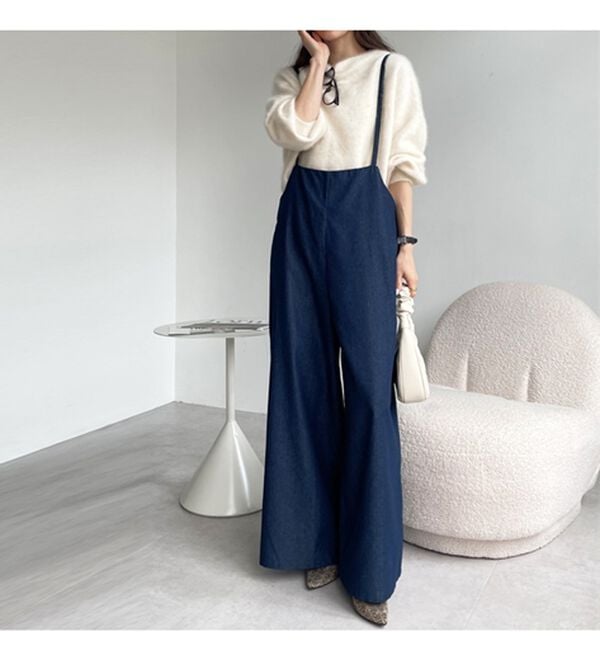 GeeRA（ジーラ）の「サロペットワイドパンツ（オールインワン）」｜詳細画像